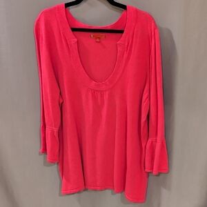 LIV Women's Pink Sweater 1X